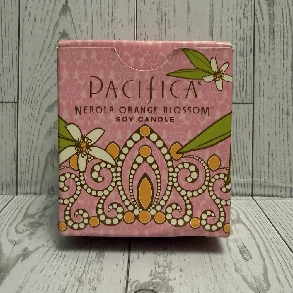 Pacifica Nerola‎ Orange Blossom Soy Candle 5.5 oz Glass NIB Discontinued